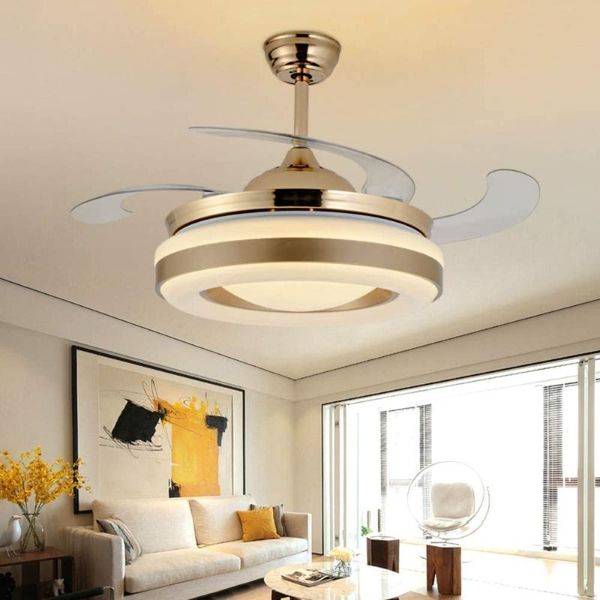 electric fans modern led simple fan lights, blades automatically retractable bedroom, living room dining ceiling lights
electric fans modern led simple fan lights, blades automatically retractable bedroom, living room dining ceiling lights