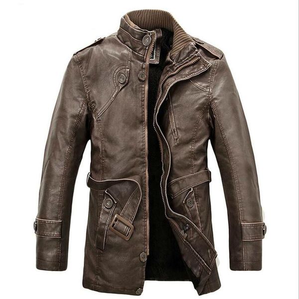 men's fur & faux men winter warm leather jackets outwear casual down mens fashion long section pu coats size 4xl, Black
men's fur & faux men winter warm leather jackets outwear casual down mens fashion long section pu coats size 4xl, Black