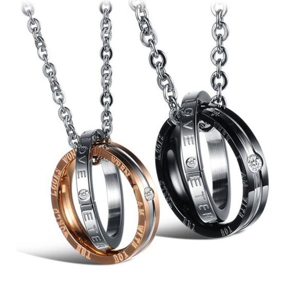 pendant necklaces 40gb eternal love buckle ring couples necklace titanium steel diamond christmas gift, Silver
pendant necklaces 40gb eternal love buckle ring couples necklace titanium steel diamond christmas gift, Silver