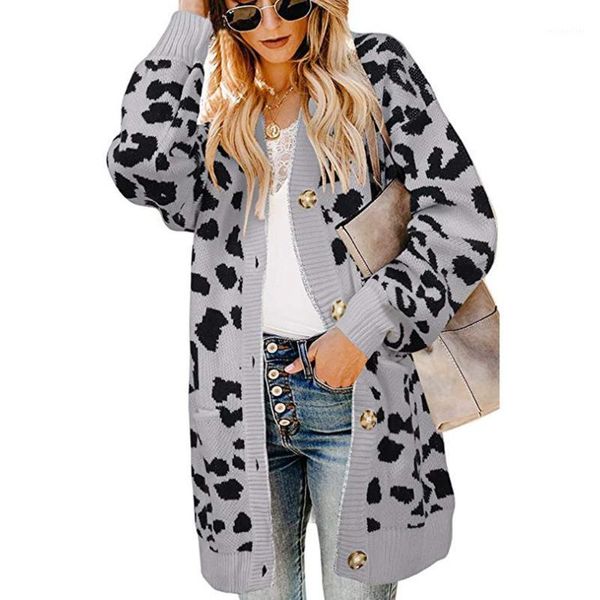 cardigan for women knitted leopard print long sleeve sweater coat autumn spring fashion casual coats women's jackets, Black;brown
cardigan for women knitted leopard print long sleeve sweater coat autumn spring fashion casual coats women's jackets, Black;brown