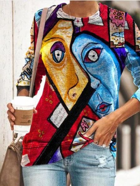 casual dresses women's street round neck long sve printed t-shirt, Black;gray
casual dresses women's street round neck long sve printed t-shirt, Black;gray