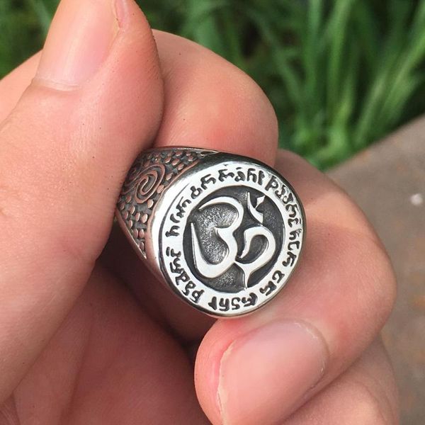 cluster rings silver color om aum yoga buddhist meditation 316l stainless steel amulet ring mens talisman jewelry, Golden;silver
cluster rings silver color om aum yoga buddhist meditation 316l stainless steel amulet ring mens talisman jewelry, Golden;silver