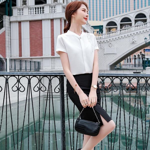 women's blouses & shirts fashion women white ladies 2 piece skirt and sets short sleeve summer work wear clothes
women's blouses & shirts fashion women white ladies 2 piece skirt and sets short sleeve summer work wear clothes