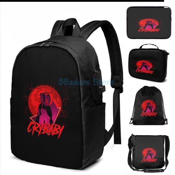 backpack funny graphic print crybaby usb charge men school bags women bag travel laptop
backpack funny graphic print crybaby usb charge men school bags women bag travel laptop