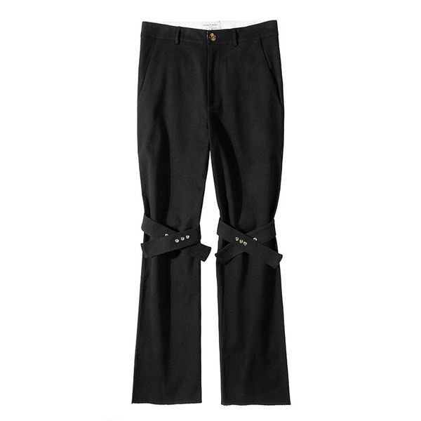men's pants harajuku knee lace up straight casual black suit men and women wide leg loose strap high street trousers
men's pants harajuku knee lace up straight casual black suit men and women wide leg loose strap high street trousers
