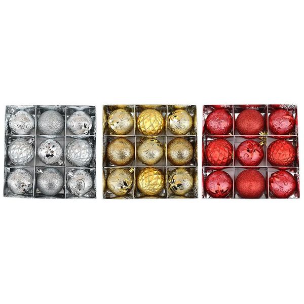 party decoration 9 pieces/set of boxed christmas ball set, glitter ball, tree decoration, year pendant
party decoration 9 pieces/set of boxed christmas ball set, glitter ball, tree decoration, year pendant
