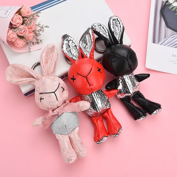 2021 fashion keychain new korean eternal bouquet long foot rabbit key chain pu rabbit doll bag pendant, Silver
2021 fashion keychain new korean eternal bouquet long foot rabbit key chain pu rabbit doll bag pendant, Silver