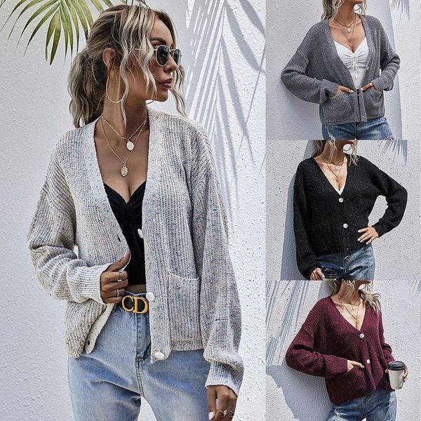 women's knits & tees 2021 fall/winter european and american style outer sweater lazy knit cardigan ladies casual jacket, White
women's knits & tees 2021 fall/winter european and american style outer sweater lazy knit cardigan ladies casual jacket, White