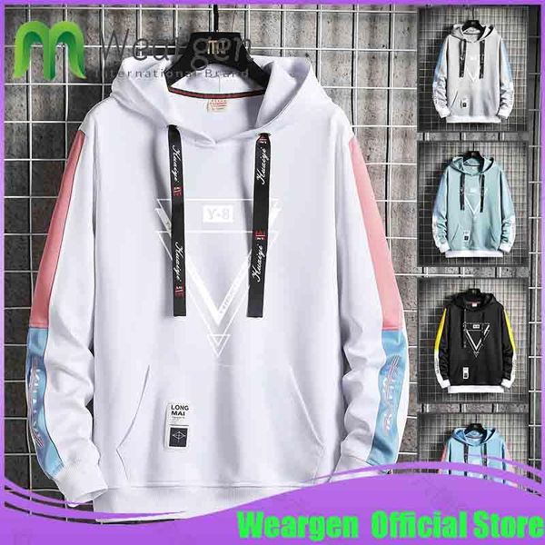 men's hoodies & sweatshirts weargen men casual hoodie crewneck shirt long sleeve sweatshirt hip hop patchwork streetwear mens fall pull, Black
men's hoodies & sweatshirts weargen men casual hoodie crewneck shirt long sleeve sweatshirt hip hop patchwork streetwear mens fall pull, Black