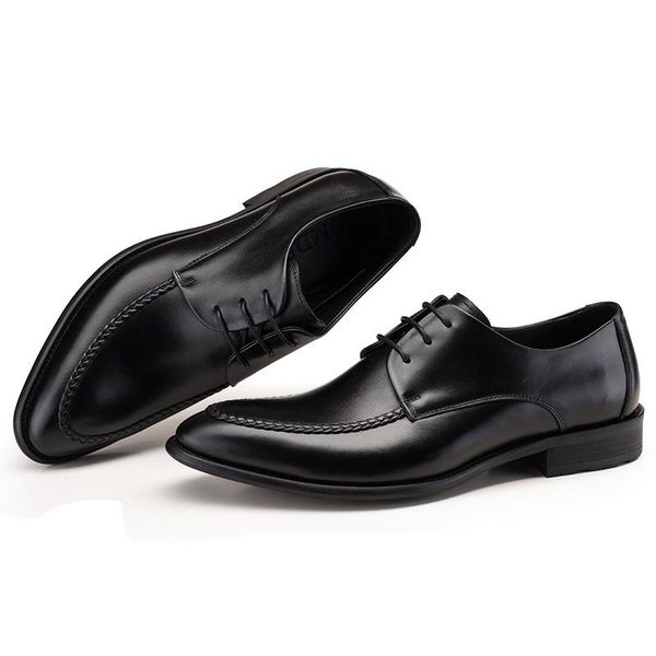 dress shoes leather men's lace-up business formal wear men work oxfords chaussure homme, Black
dress shoes leather men's lace-up business formal wear men work oxfords chaussure homme, Black