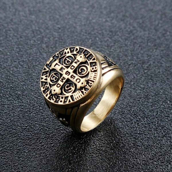 cluster rings fashion cruciform exorcism wedding ring luxury belief and strength gold black engagement jewelry, Golden;silver
cluster rings fashion cruciform exorcism wedding ring luxury belief and strength gold black engagement jewelry, Golden;silver