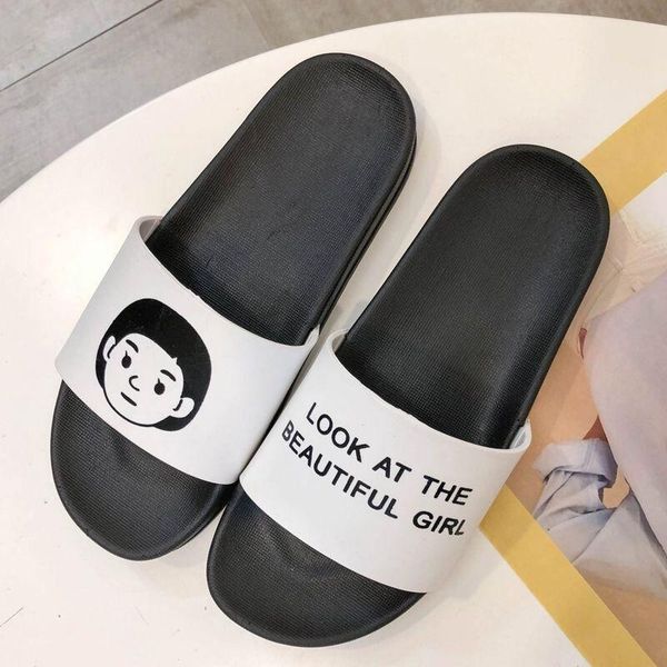 women's slippers 2021 trend female summer outer wear couple students boys girls ins indoor home fashion sandals shoes, Black
women's slippers 2021 trend female summer outer wear couple students boys girls ins indoor home fashion sandals shoes, Black