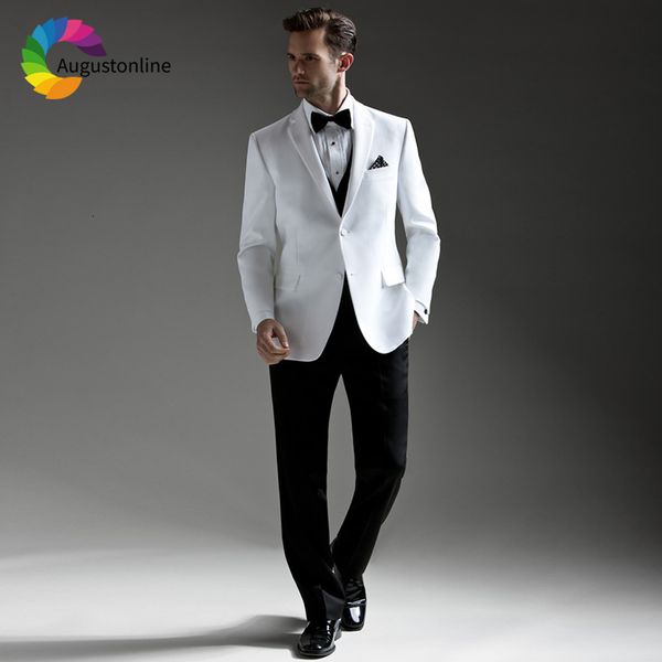 men's suits & blazers white men wedding blazer custom slim fit casual groom tailored tuxedo man prom costume homme mariage 3, White;black
men's suits & blazers white men wedding blazer custom slim fit casual groom tailored tuxedo man prom costume homme mariage 3, White;black