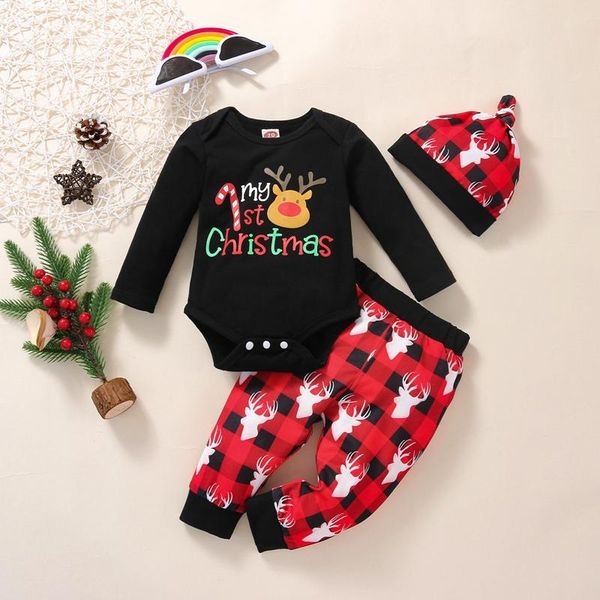 clothing sets born baby my first christmas girls letter outfits boy xmas romper+hat+pant stripe print 3pcs suit ropa de, White
clothing sets born baby my first christmas girls letter outfits boy xmas romper+hat+pant stripe print 3pcs suit ropa de, White