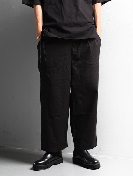 men's pants trousers trend fashion casual chinese style straight tube linen wide leg elastic waist cotton capris, Black
men's pants trousers trend fashion casual chinese style straight tube linen wide leg elastic waist cotton capris, Black