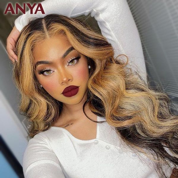 lace wigs anya wig highlight 13x4 front pre plucked body wave human hair transparent peruvian remy for black women, Black;brown
lace wigs anya wig highlight 13x4 front pre plucked body wave human hair transparent peruvian remy for black women, Black;brown