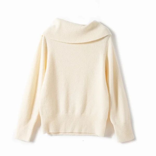sweaters autumn women knitwear sweater slash neck simple elegant casual jumper, White;black
sweaters autumn women knitwear sweater slash neck simple elegant casual jumper, White;black