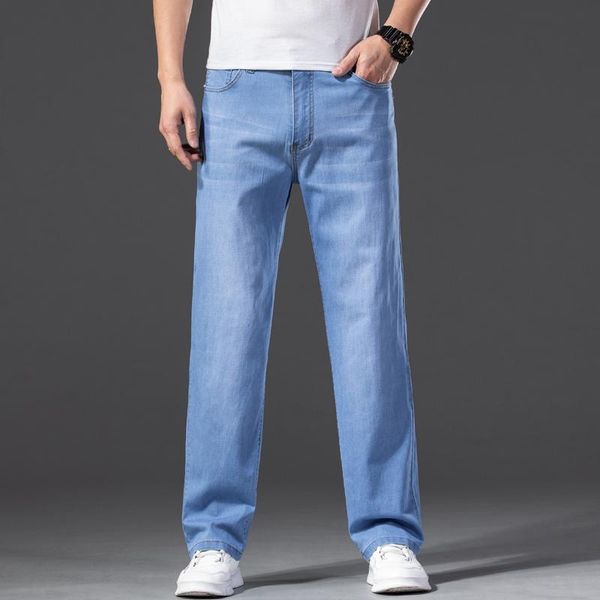 men's jeans summer lyocell light blue plus size 40 42 44 46 loose straight denim pants male classic brand trousers
men's jeans summer lyocell light blue plus size 40 42 44 46 loose straight denim pants male classic brand trousers