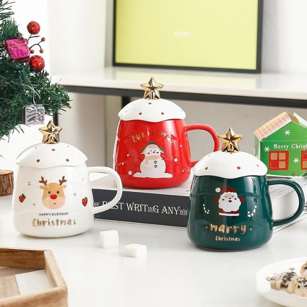 mugs cute christmas mark cup activity gift ceramic home creative trend with lid spoon
mugs cute christmas mark cup activity gift ceramic home creative trend with lid spoon