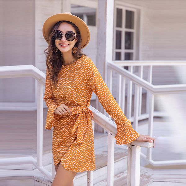 ladies for new spring summer all match lace up printed mini dress women's casual o neck puff sleeve floral short dresses 210413, Black;gray
ladies for new spring summer all match lace up printed mini dress women's casual o neck puff sleeve floral short dresses 210413, Black;gray