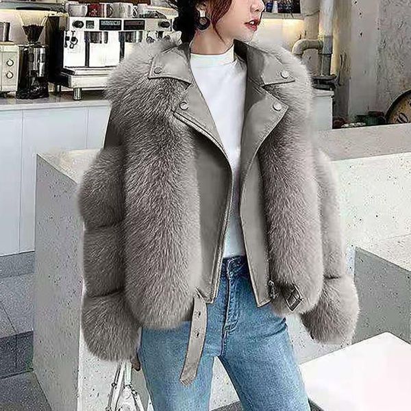 women's leather & faux women warm jackets solid color plush long sleeve motorcycle winter ladies short coat wind-proof outwears, Black
women's leather & faux women warm jackets solid color plush long sleeve motorcycle winter ladies short coat wind-proof outwears, Black