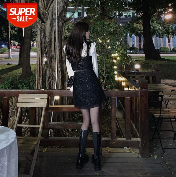 korean fashion temperament young lady early suit white shirt a-line short skirt bright silk two-piece #x954, Black;gray
korean fashion temperament young lady early suit white shirt a-line short skirt bright silk two-piece #x954, Black;gray