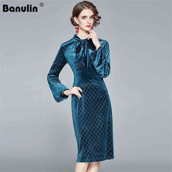 banulin women elegant velvet dress fashion bow neck long flare sleeve bodycon slim dresses autumn party midi 210603, Black;gray
banulin women elegant velvet dress fashion bow neck long flare sleeve bodycon slim dresses autumn party midi 210603, Black;gray