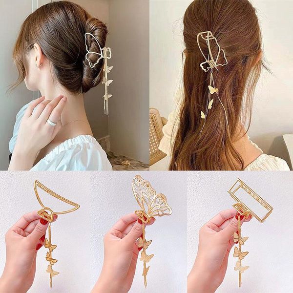 hair clips & barrettes fashion tassel butterfly pendant for women korean hollow gold color metal girls accessories, Golden;silver
hair clips & barrettes fashion tassel butterfly pendant for women korean hollow gold color metal girls accessories, Golden;silver
