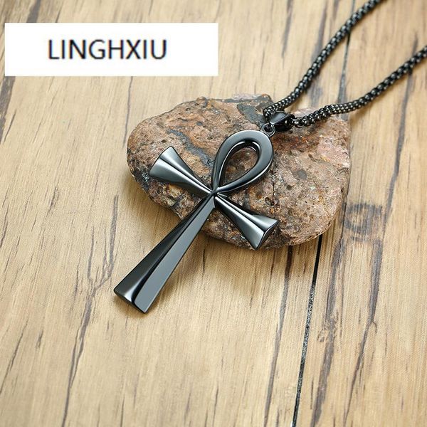 pendant necklaces men's stainless steel coptic anka cross necklace egyptian crucifix jewelry 24" box chain, Silver
pendant necklaces men's stainless steel coptic anka cross necklace egyptian crucifix jewelry 24" box chain, Silver