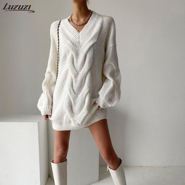 casual dresses luzuzi high street v-neck lantern sleeves knitted dress women loose sweater female solid winter mini vestidos, Black;gray
casual dresses luzuzi high street v-neck lantern sleeves knitted dress women loose sweater female solid winter mini vestidos, Black;gray