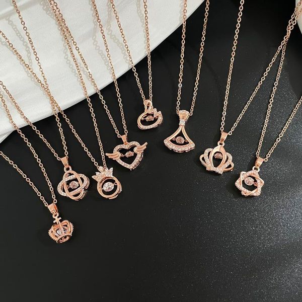 pendant necklaces south korea dongdaemun fashion titanium steel necklace female texture simple zircon micro inlaid clavicle chain jewelry gi, Silver
pendant necklaces south korea dongdaemun fashion titanium steel necklace female texture simple zircon micro inlaid clavicle chain jewelry gi, Silver