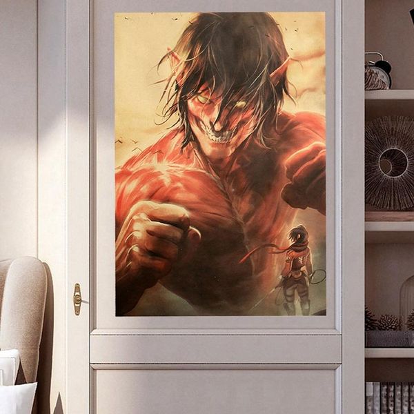 paintings 1 pcs japanese anime attack on titan paper poster retro decorative painting for bar home wall door decoration 35*50.5cm
paintings 1 pcs japanese anime attack on titan paper poster retro decorative painting for bar home wall door decoration 35*50.5cm