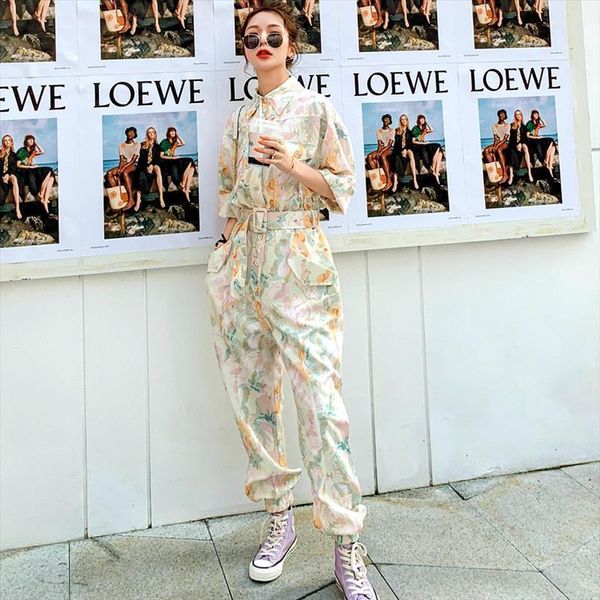 european style long spring women romper summer flowers printing overalls streetwear punk casual pants jumpsuits nz47, Black;white
european style long spring women romper summer flowers printing overalls streetwear punk casual pants jumpsuits nz47, Black;white