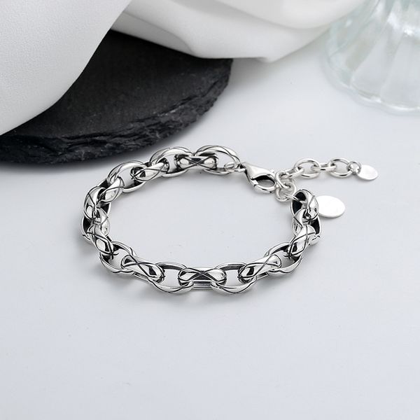 chaosheng s925 sterling silver hip hop exaggerated heavy industry geometric splicing bracelet, minority design, cool fashion hand, Golden;silver
chaosheng s925 sterling silver hip hop exaggerated heavy industry geometric splicing bracelet, minority design, cool fashion hand, Golden;silver