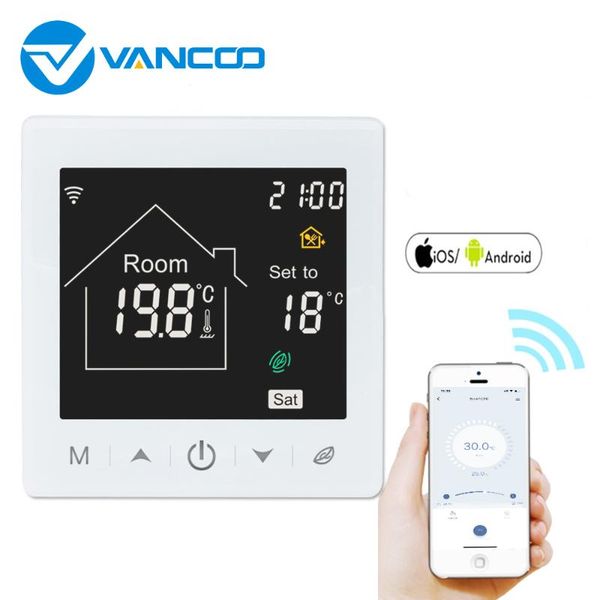 smart home control vancoo wifi thermostat 220v temperature controller lcd display digital thermoregulator electrical warm floor
smart home control vancoo wifi thermostat 220v temperature controller lcd display digital thermoregulator electrical warm floor