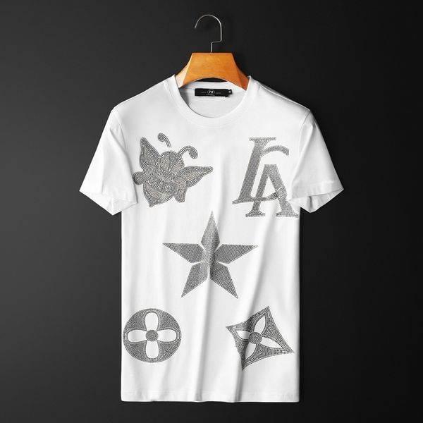 fashion t shirts luxury bee drill crew neck short sleeve men's casual brand bottomed 2021 summer, White;black
fashion t shirts luxury bee drill crew neck short sleeve men's casual brand bottomed 2021 summer, White;black