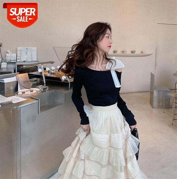 bowknot off-shoulder slim slimming blouse skirt design niche mid-length a-line cake #ps0j, Black;gray
bowknot off-shoulder slim slimming blouse skirt design niche mid-length a-line cake #ps0j, Black;gray