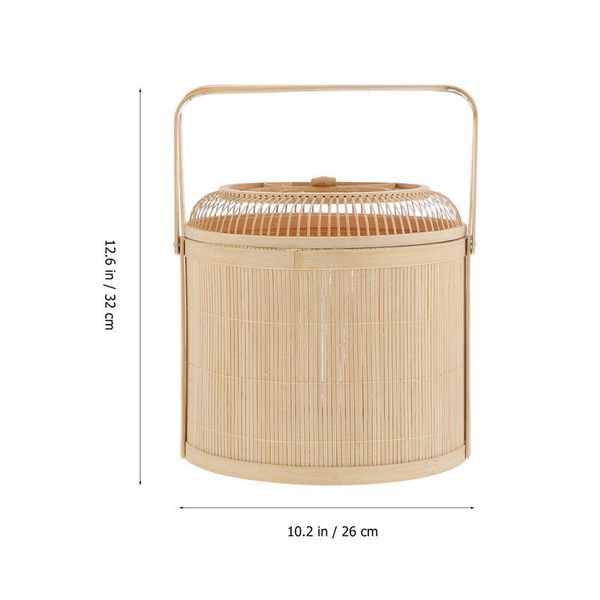 storage baskets 1pc handmade woven bamboo basket moon cake fruit traditional chinese zongzi rice-pudding food with cover
storage baskets 1pc handmade woven bamboo basket moon cake fruit traditional chinese zongzi rice-pudding food with cover