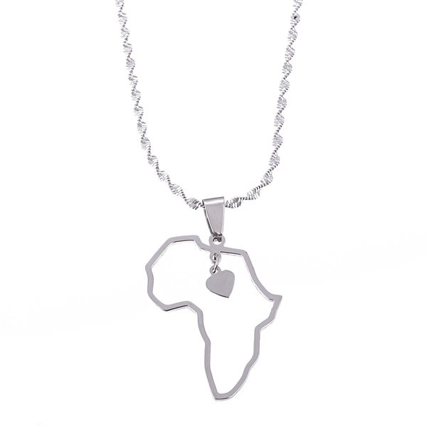 stainless steel trendy african map pendant necklace silver plated maps of africa heart jewelry
stainless steel trendy african map pendant necklace silver plated maps of africa heart jewelry