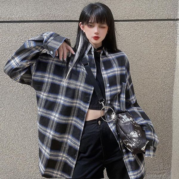 women's t-shirt loose ins casual plaid lazy shirt shirts ulzzang japanese kawaii vintage female korean harajuku cute clothes for women, White
women's t-shirt loose ins casual plaid lazy shirt shirts ulzzang japanese kawaii vintage female korean harajuku cute clothes for women, White