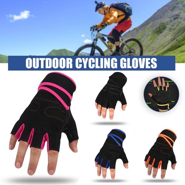 cycling gloves non-slip half finger with wrist wrap support padded fitness short open glove for riding sports summer h7jp, Black
cycling gloves non-slip half finger with wrist wrap support padded fitness short open glove for riding sports summer h7jp, Black