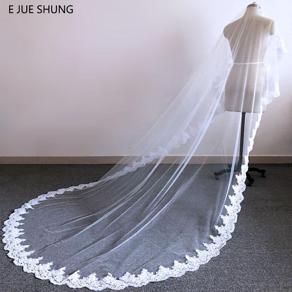 bridal veils e jue shung 3 meter white ivory cathedral wedding long vintage lace edge veil with comb accessories, Black
bridal veils e jue shung 3 meter white ivory cathedral wedding long vintage lace edge veil with comb accessories, Black