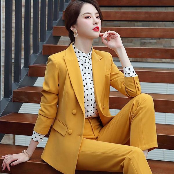 women's suits & blazers office suit 2 piece set spring fashion temperament professional jacket trousers business work uniform 80369, White;black
women's suits & blazers office suit 2 piece set spring fashion temperament professional jacket trousers business work uniform 80369, White;black