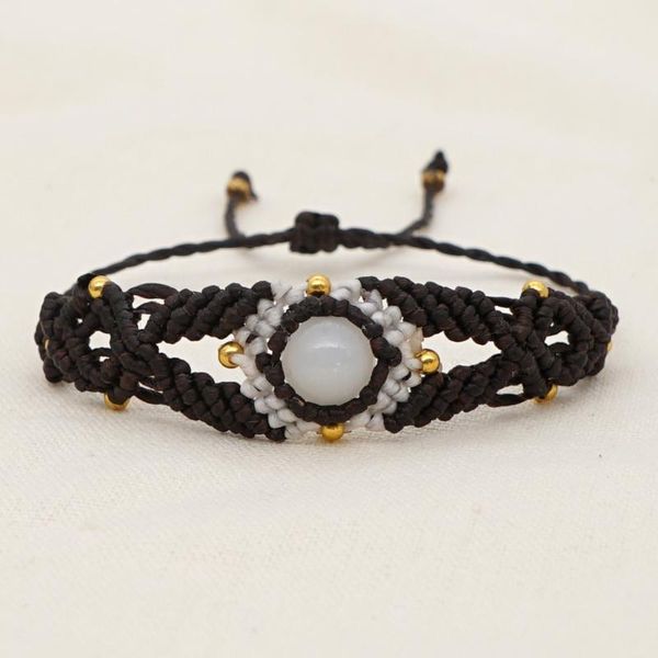 beaded, strands south american style handmade stone beaded wax rope braided hand men and women bracelet macrame jewelry, Black
beaded, strands south american style handmade stone beaded wax rope braided hand men and women bracelet macrame jewelry, Black