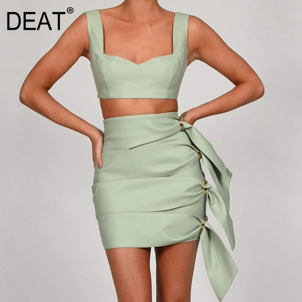 spring summer fashion casual sleeveless solid color high waist pu navel short skirt two-piece set women sg876 210421, White
spring summer fashion casual sleeveless solid color high waist pu navel short skirt two-piece set women sg876 210421, White