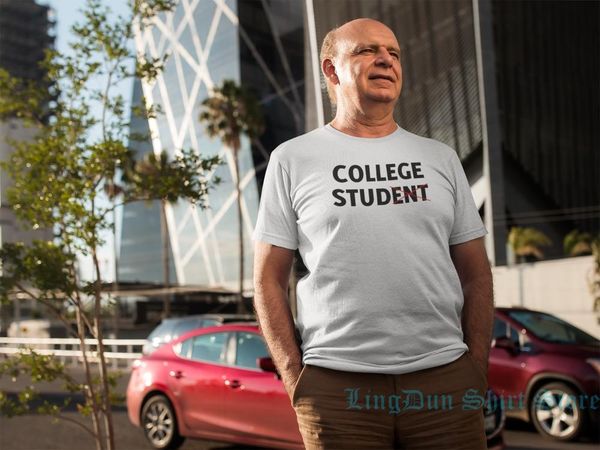 men's t-shirts college student logo t-shirt mens funny sarcasm humor white men women t shirt 100% cotton tees, White;black
men's t-shirts college student logo t-shirt mens funny sarcasm humor white men women t shirt 100% cotton tees, White;black