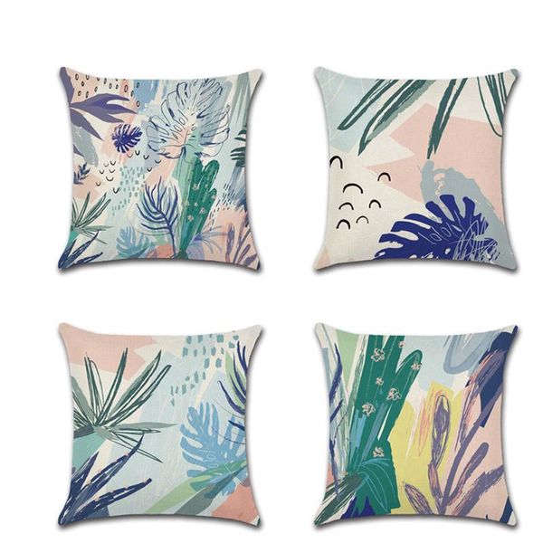 cushion/decorative pillow cartoon hand painted watercolor tropical plants home decor sofa cushion cover linen case 45*45cm
cushion/decorative pillow cartoon hand painted watercolor tropical plants home decor sofa cushion cover linen case 45*45cm