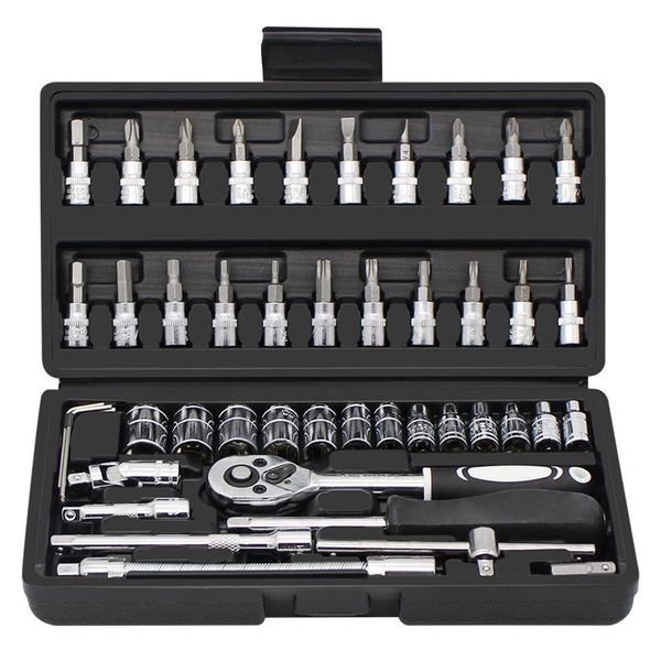 professional hand tool sets 46 pcs/set auto repair kit screwdriver household multifunctional ratchet set with detachable handle ye-
professional hand tool sets 46 pcs/set auto repair kit screwdriver household multifunctional ratchet set with detachable handle ye-