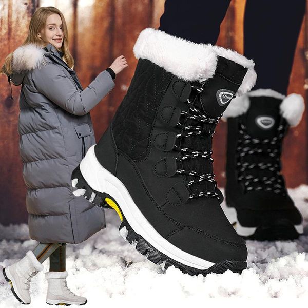 boots women's non-slip waterproof shoes 2021 winter ankle snow botas de mujer women platform boot with thick fur high top, Black
boots women's non-slip waterproof shoes 2021 winter ankle snow botas de mujer women platform boot with thick fur high top, Black