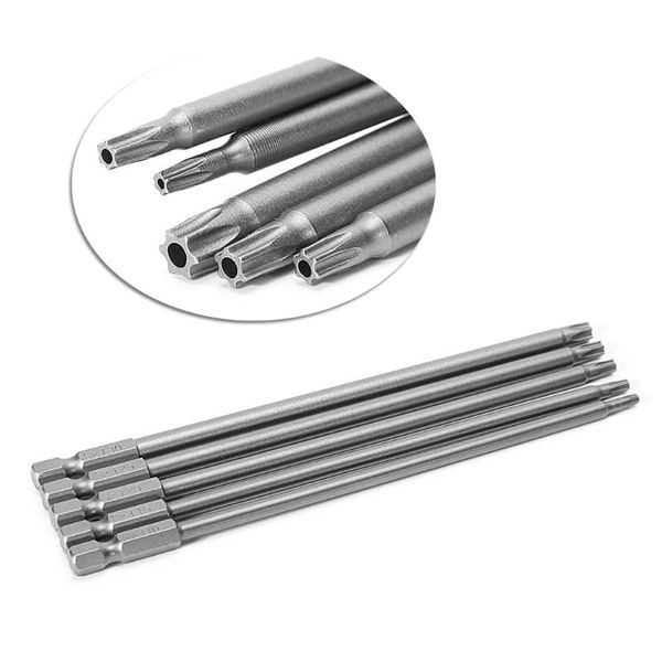hand tools 5 pcs/set 6.35mm / 1/4 inch shank 150mm long magnetic t10-t30 torx electric screwdriver drill bits
hand tools 5 pcs/set 6.35mm / 1/4 inch shank 150mm long magnetic t10-t30 torx electric screwdriver drill bits